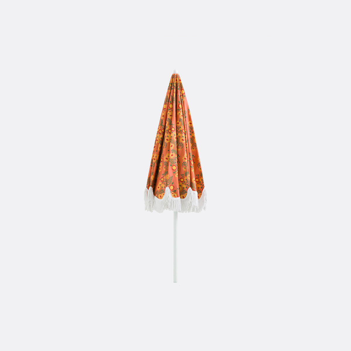 Sonnenschirm VALERIA, mit Fransen, Stoff mit Blumenmuster motiv blumen, LA REDOUTE INTERIEURS