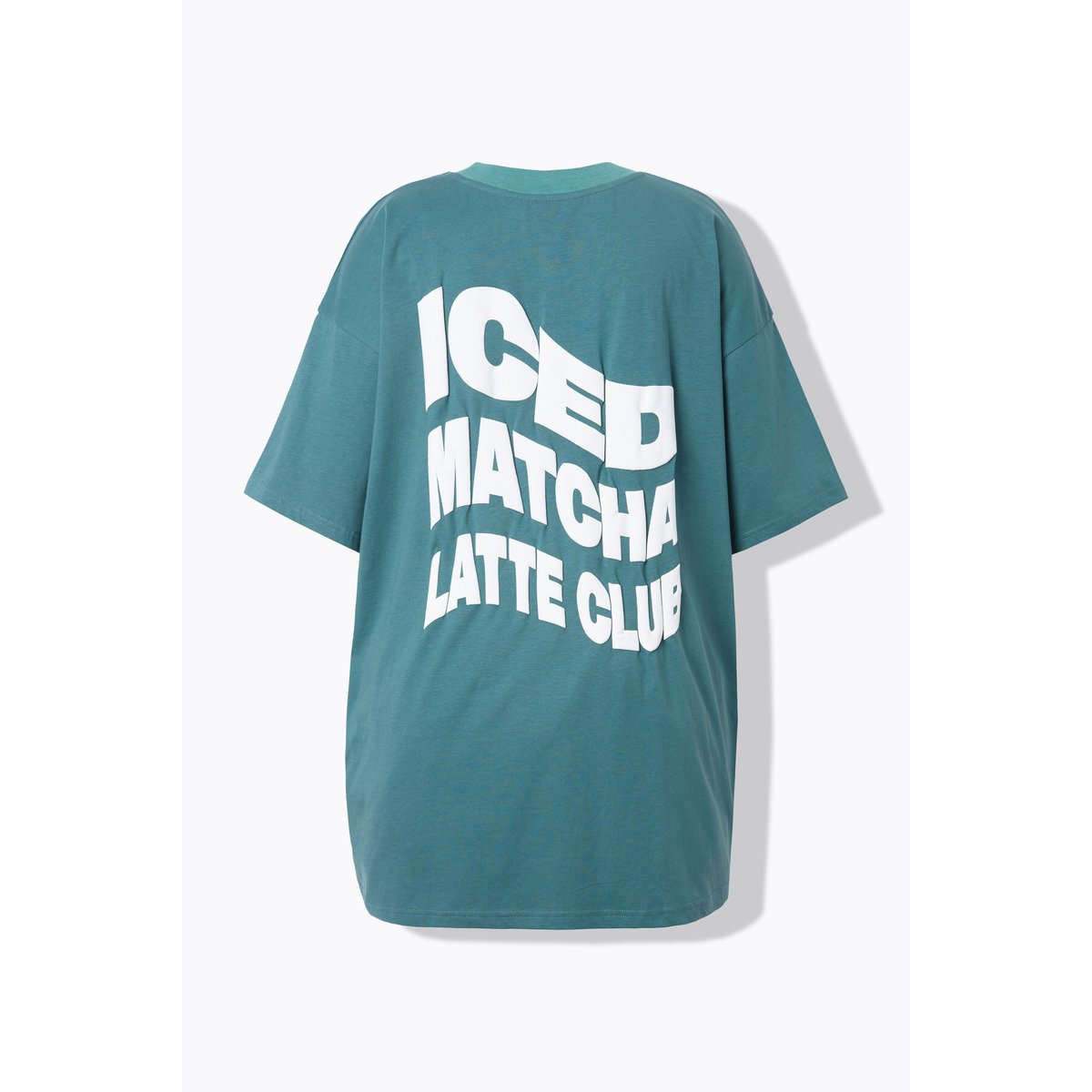 T-shirt oversize, message 3D pétrole clair, STUDIO UNTOLD