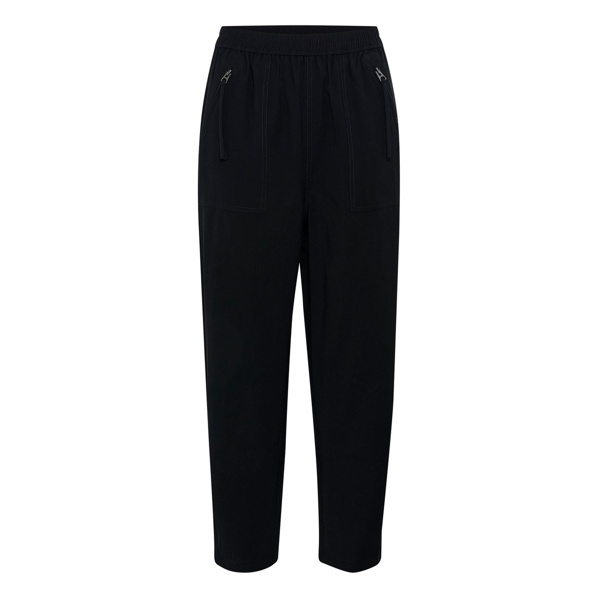 Pantalon casual noir, KAFFE
