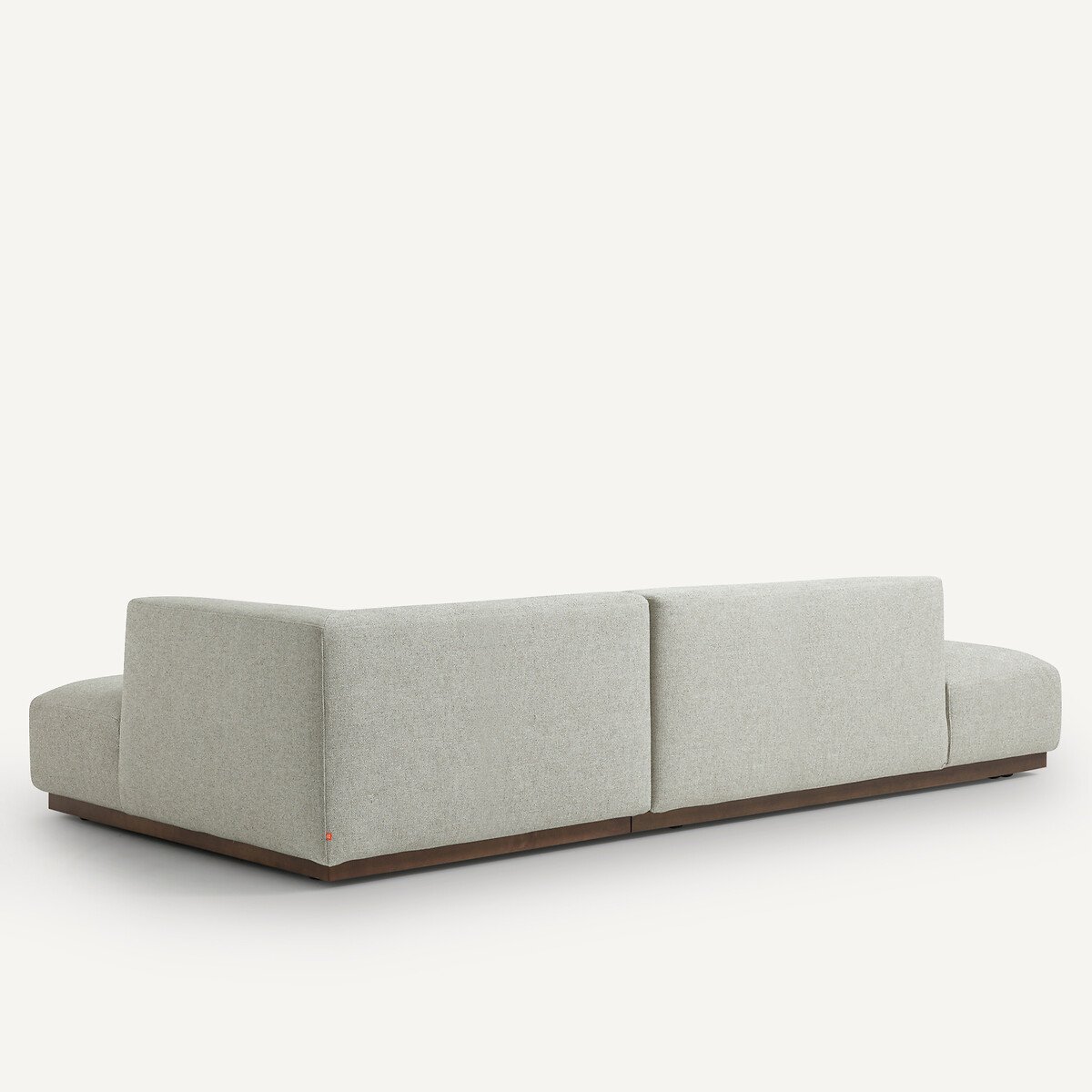 XL-Ecksofa Jacopo mit Ecke rechts, Strukturgewebe Viskose/Leinen natur, AM.PM
