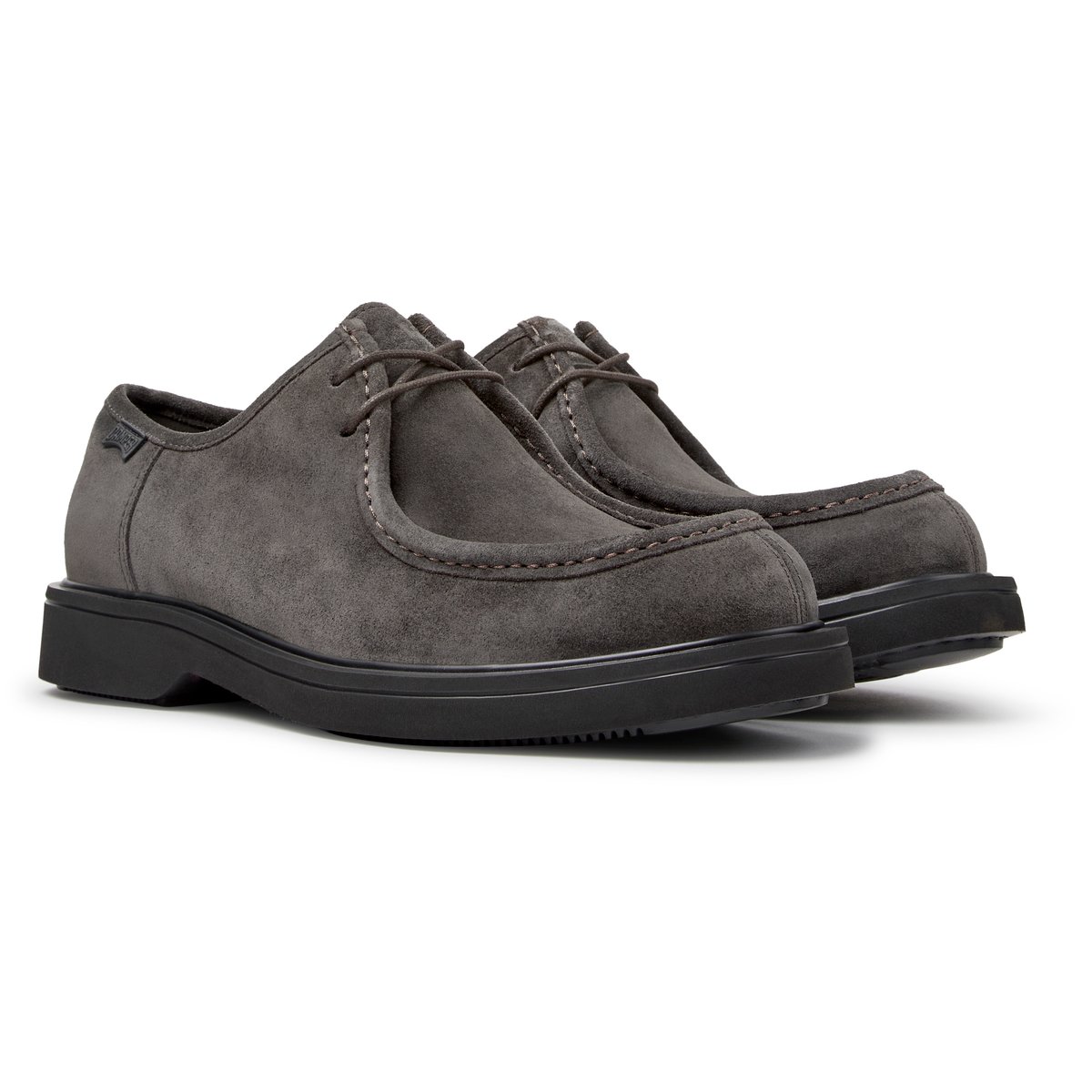 Derbies Norman Suede Leather gris fonc05, CAMPER