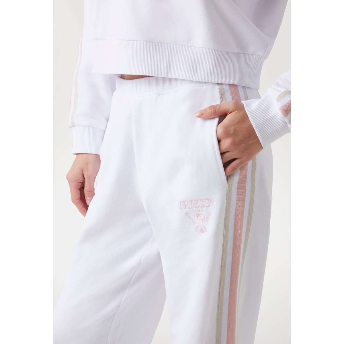 Jogger Coupe Classique blanc, GUESS