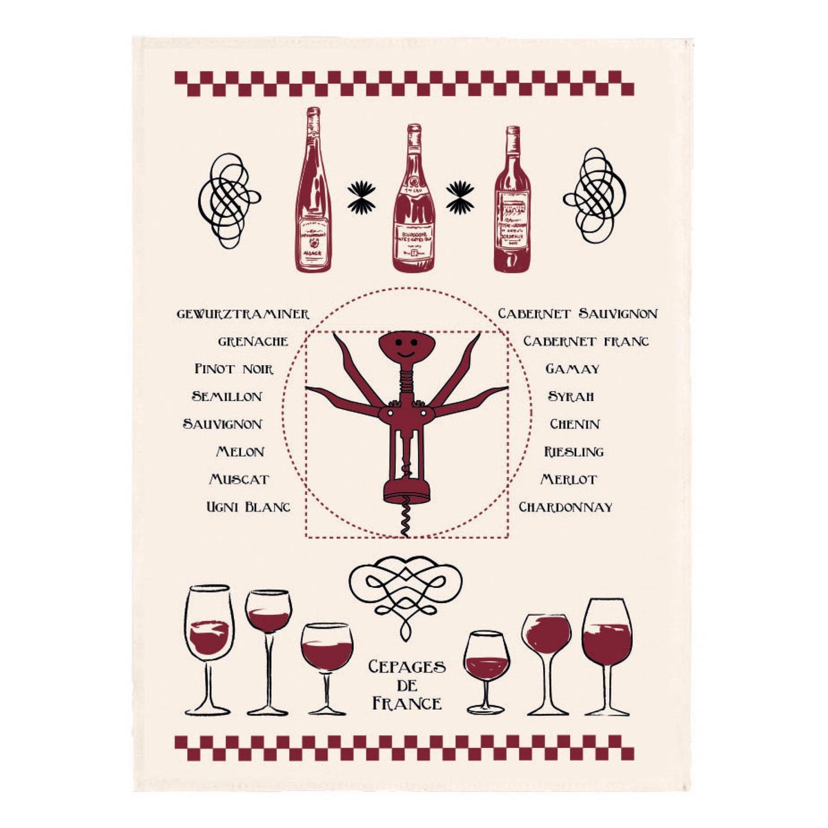Torchon Vitruve multico, WINKLER
