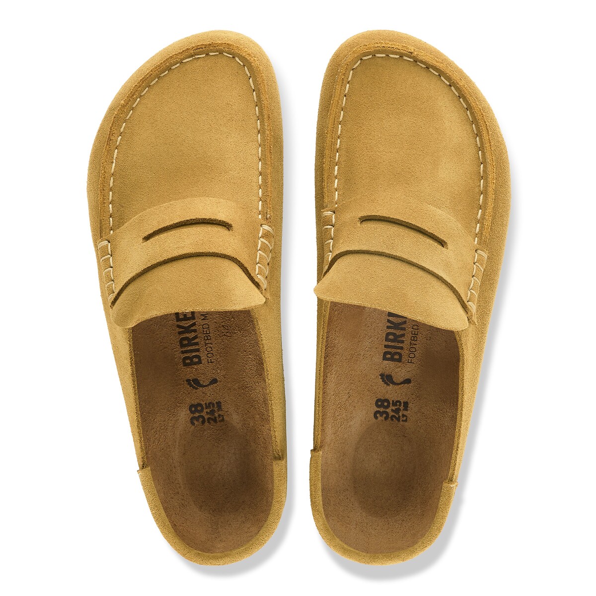 Clogs aus Veloursleder Naples Wrapped kamel, BIRKENSTOCK