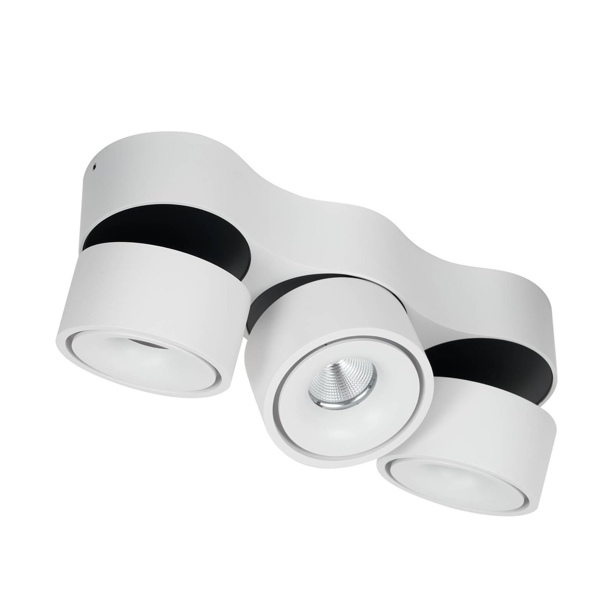 Plafonnier en aluminium moderneLED, Rotari blanc (ral 9003), ARCCHIO