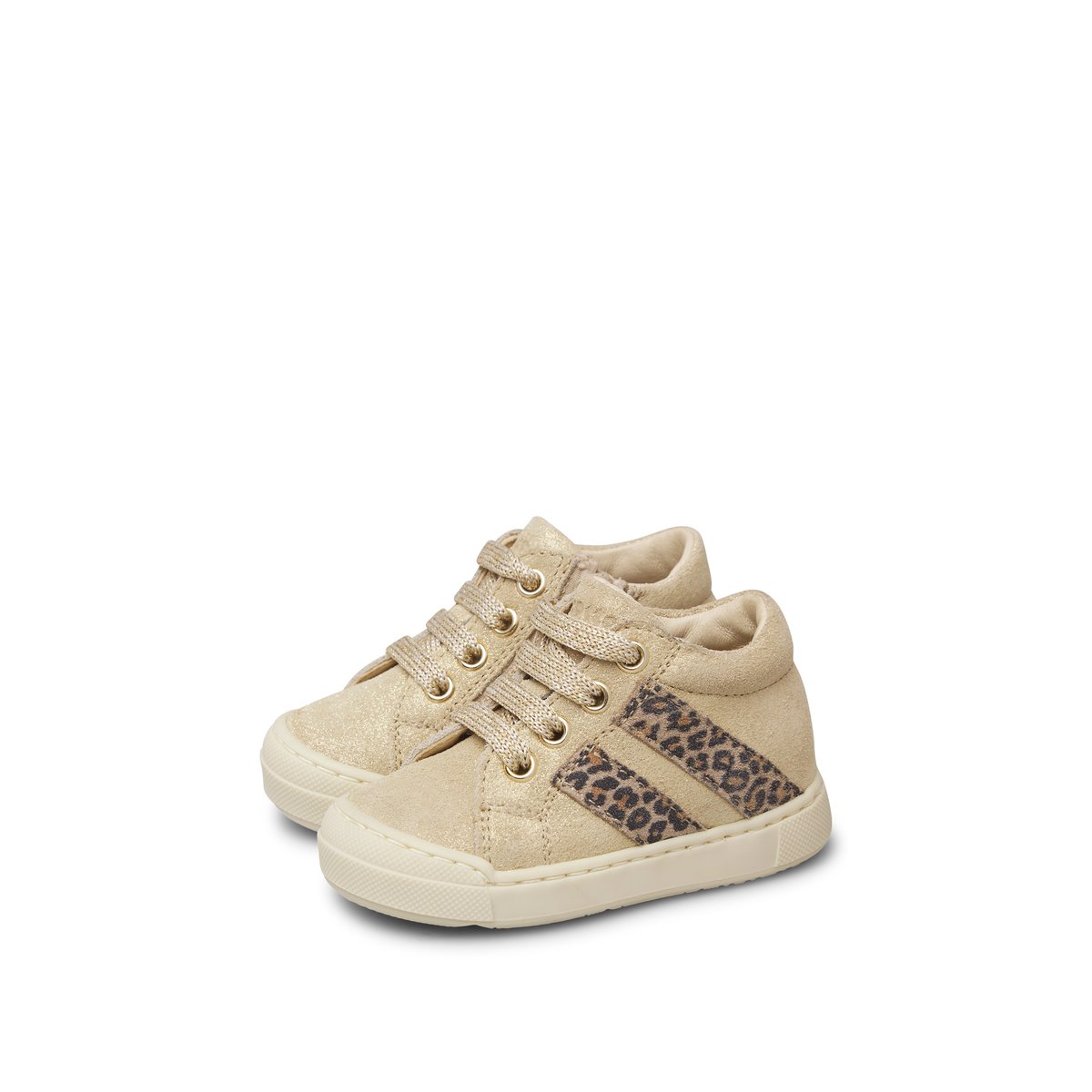 Baskets en suède GAZER ZIP platine-marron, FALCOTTO