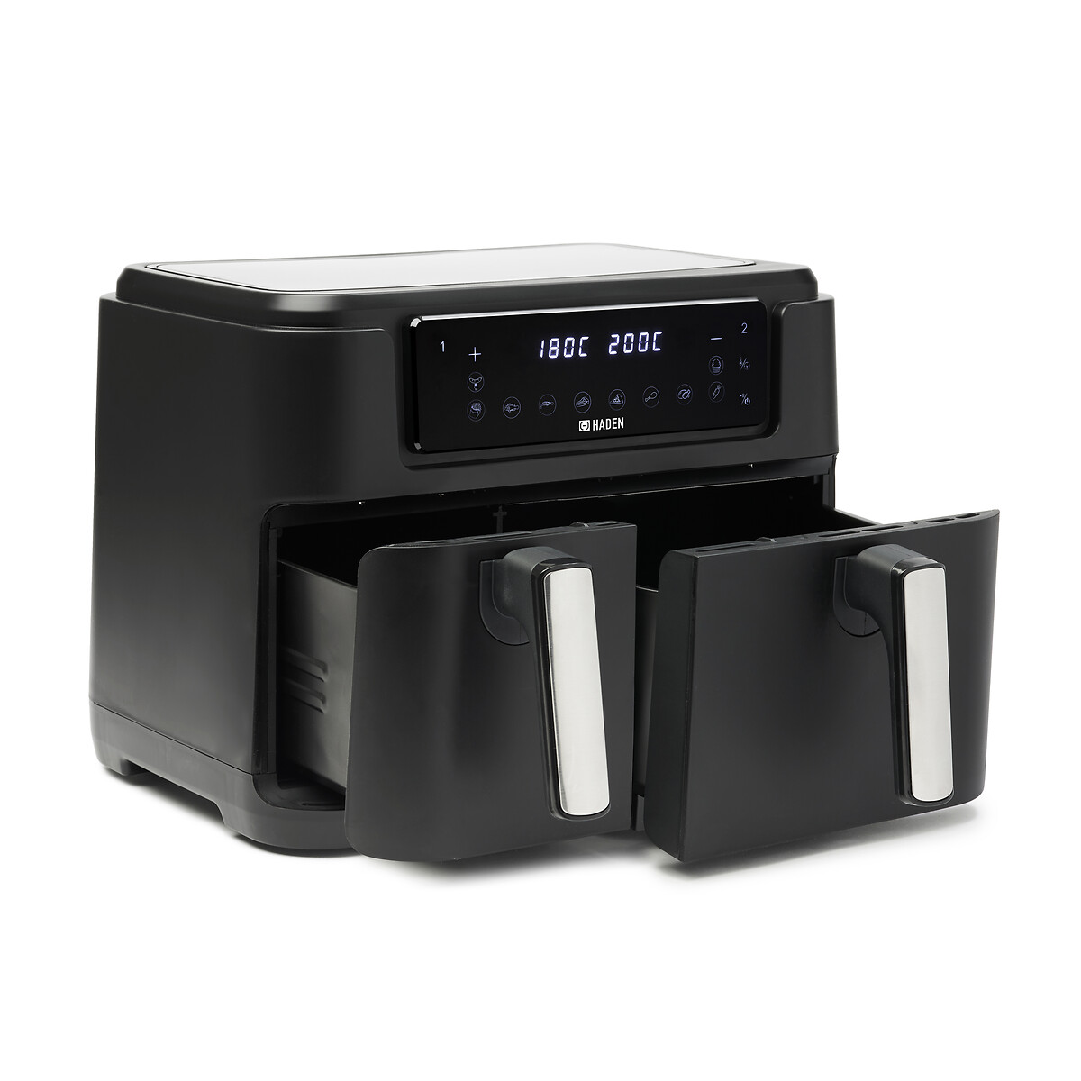 9.5L Dual Air Fryer - 210708 black, HADEN