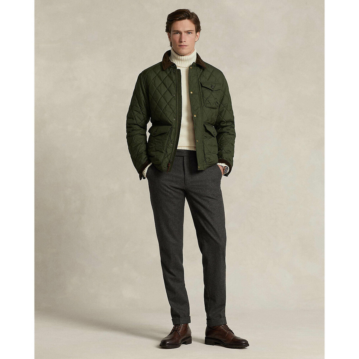 Veste matelassée Beaton vert olive, POLO RALPH LAUREN