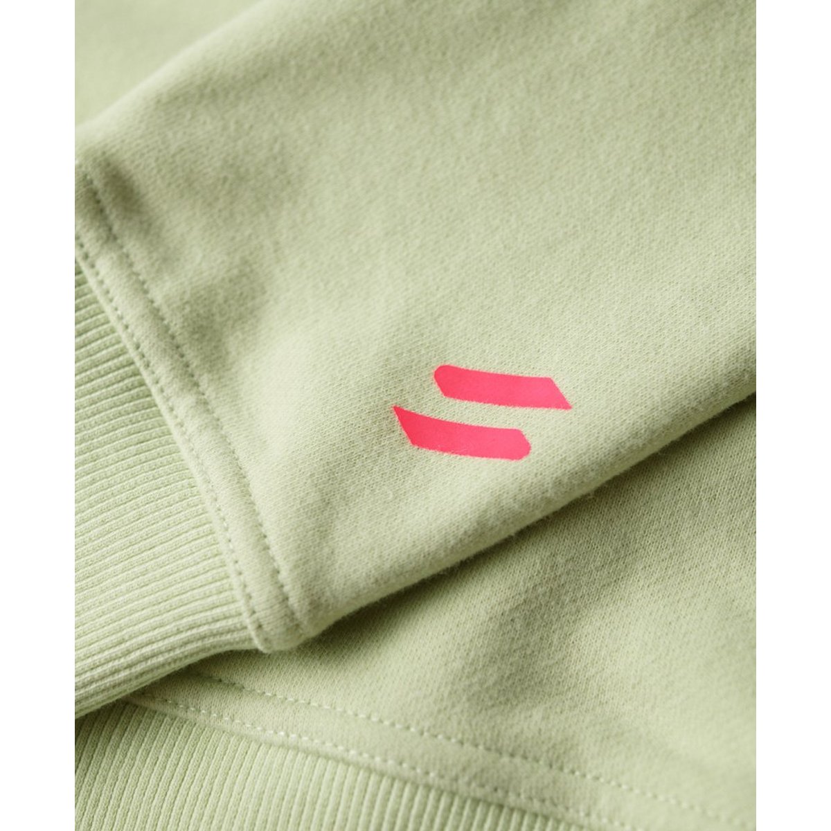 Sweat à capuche droit à logo Sportswear verts tendres, SUPERDRY