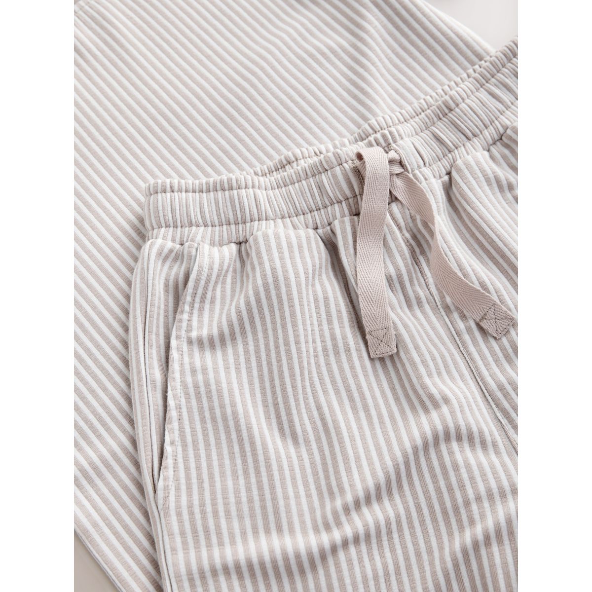 Pyjama short single rayures pierre/blanche, NEXT