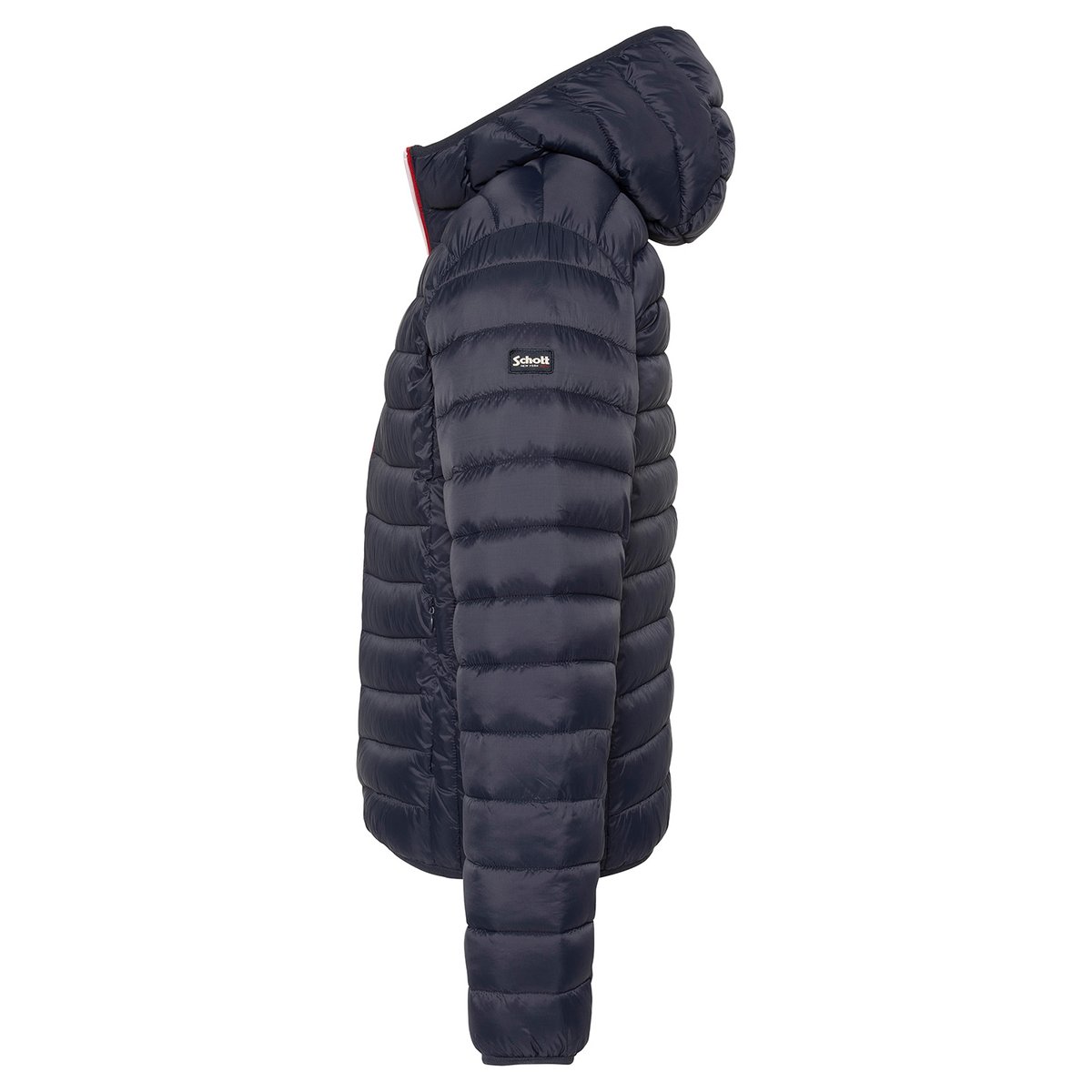Doudoune ultralégère à capuche bleu marine, SCHOTT