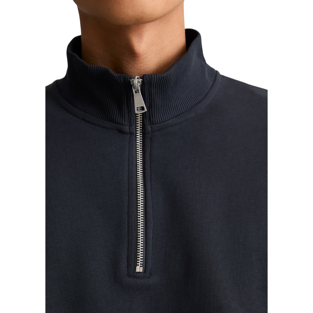 Sweat à capuche en pur coton biologique bleu, MARC O’POLO DENIM