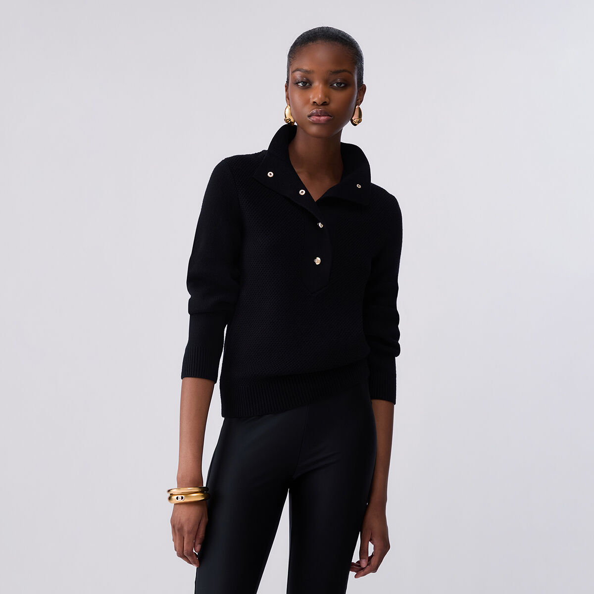 Pull à boutons noir, LIU JO