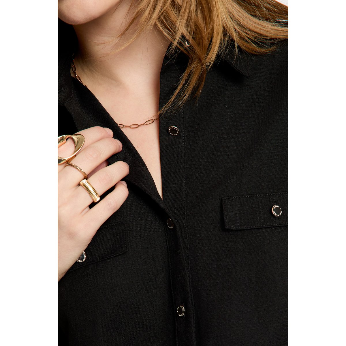 Blouse sans manches noir, MORGAN