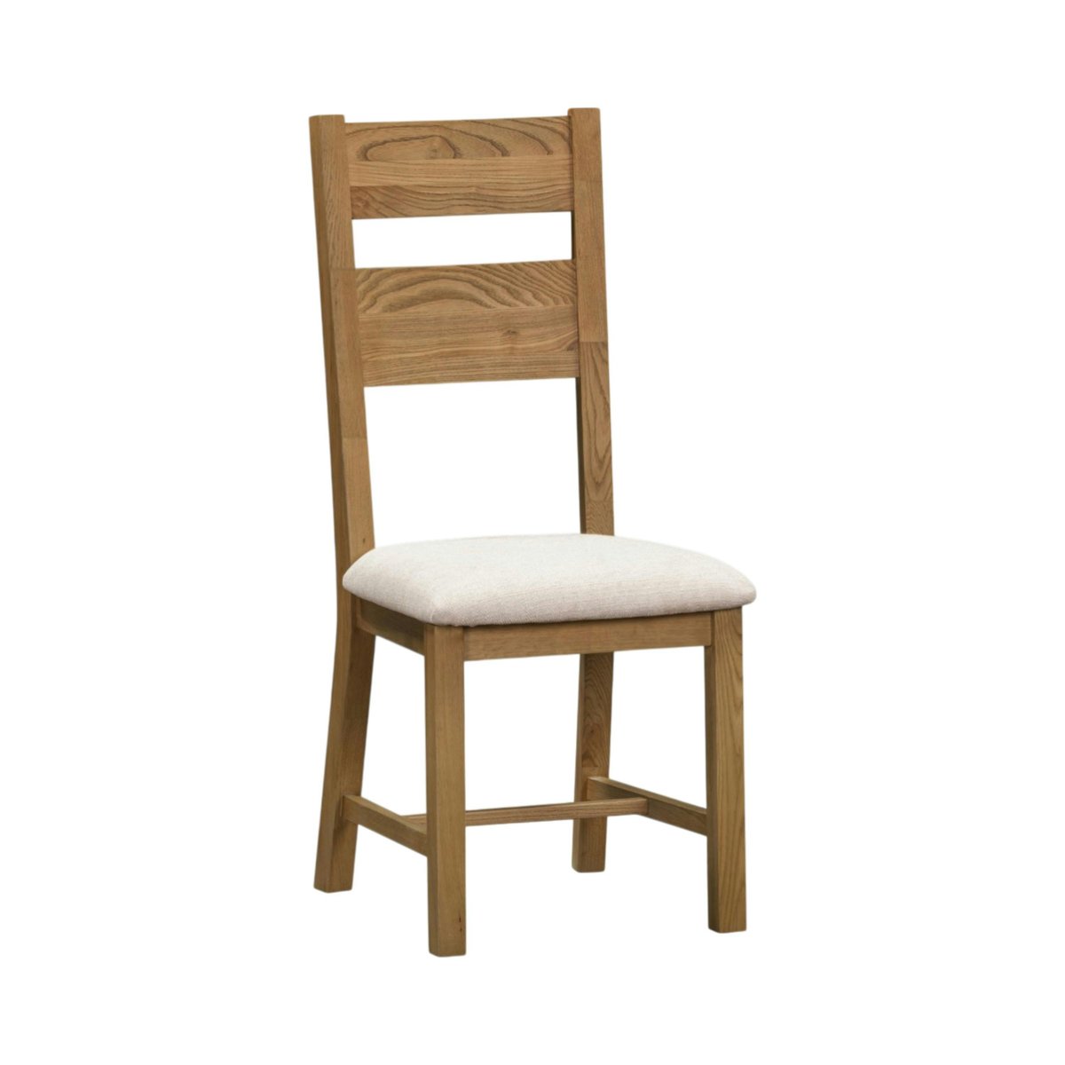 Chaise de salle à manger bois et tissu (lot de 2) VALMONT bois naturel, PIER IMPORT