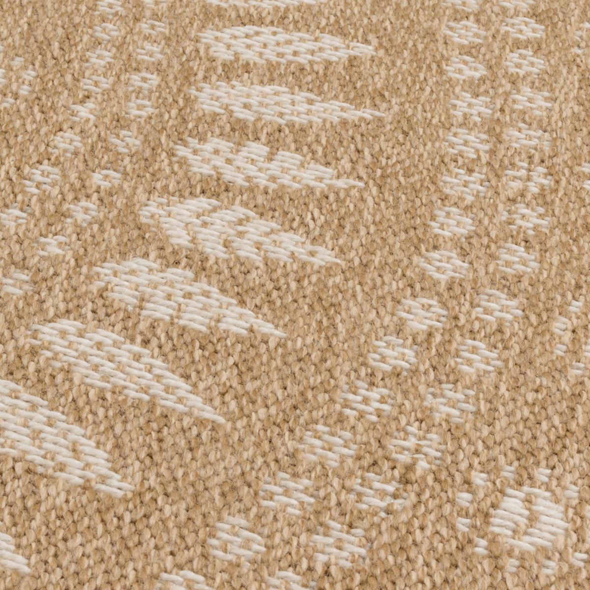 Tapis extérieur tissé kilim rectangle JUTE ART 6 beige, blanc, UN AMOUR DE TAPIS
