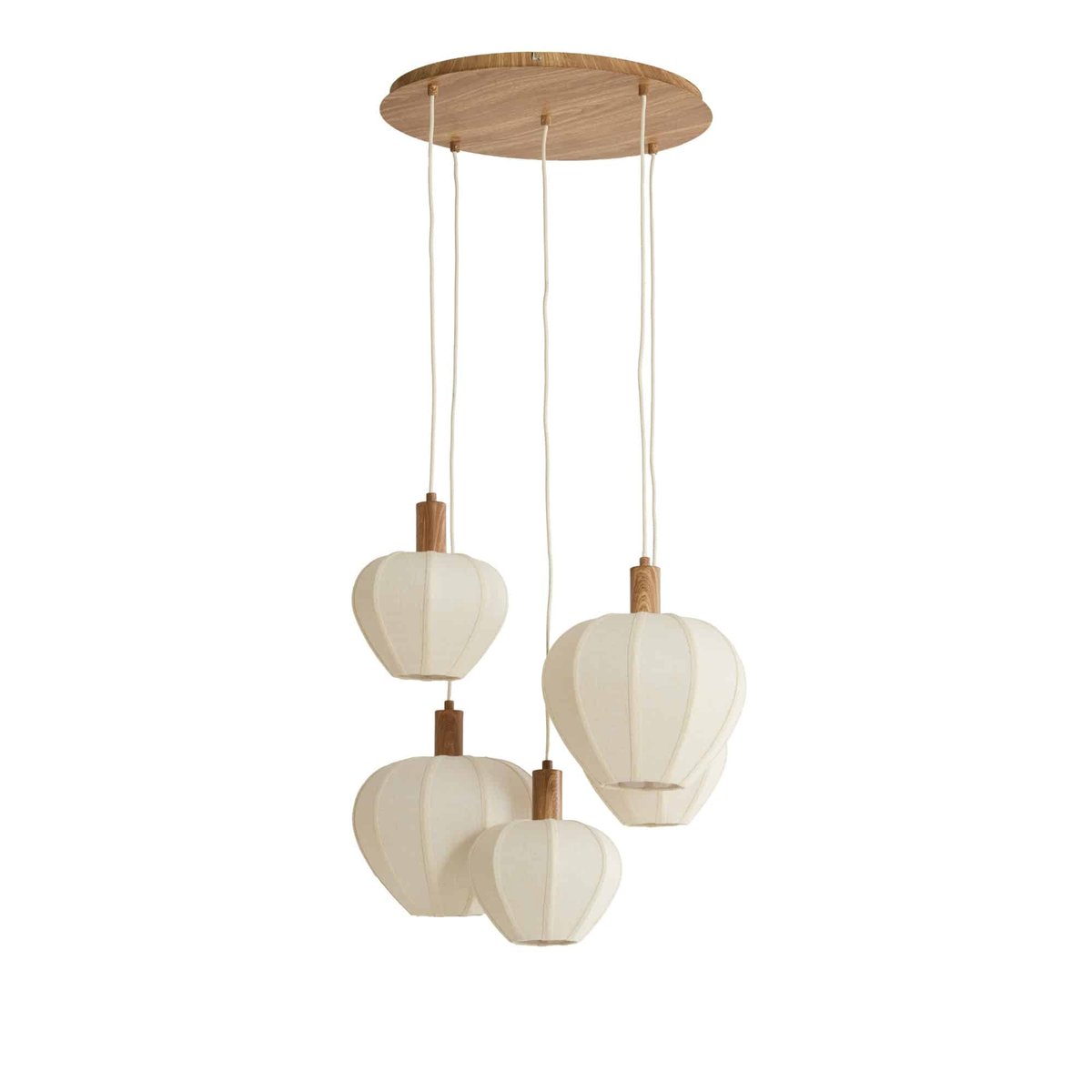 Lampe Suspendue Métal HUXI naturel, LIGHT & LIVING
