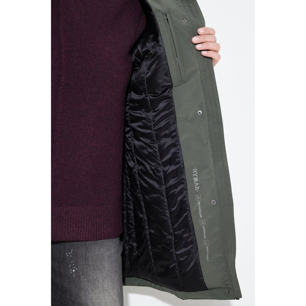 Imperméable technique HYPRAR gris vert, ULLA POPKEN