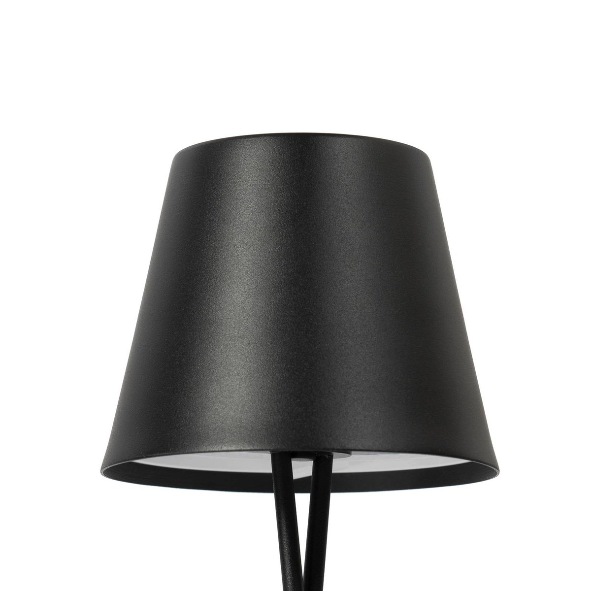 Luminaire de terrasse en métal moderneLED noir, LINDBY