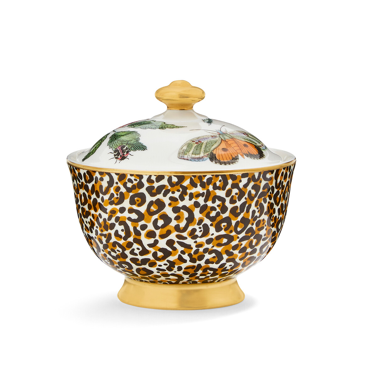 Creatures of Curiosity Leopard Sugar Bowl multi-coloured, SPODE