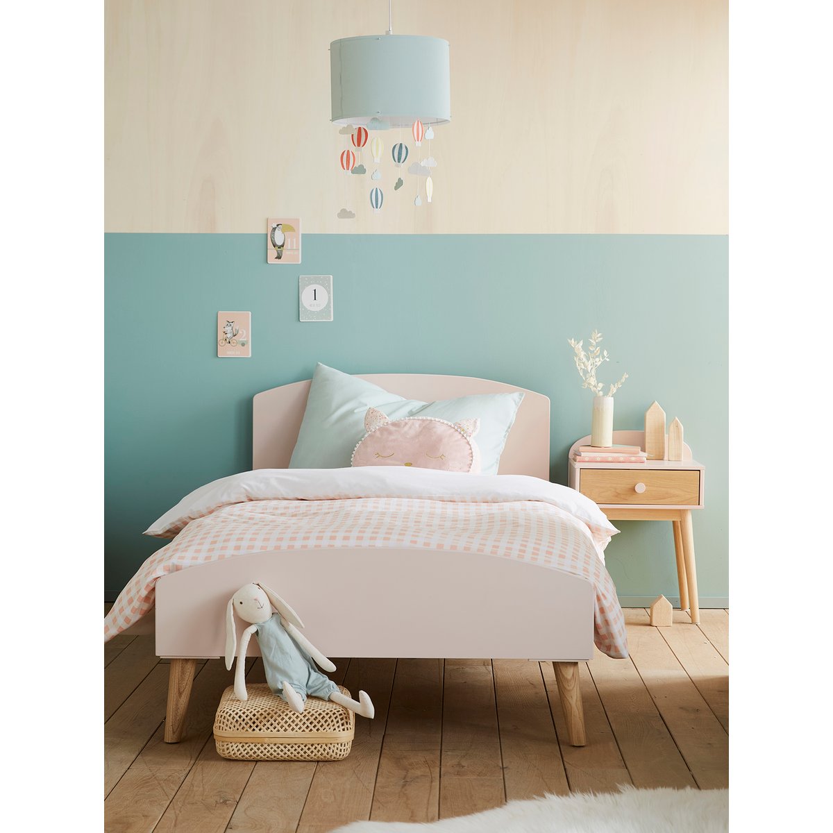 Lit enfant LIGNE CONFETTI rose, VERTBAUDET