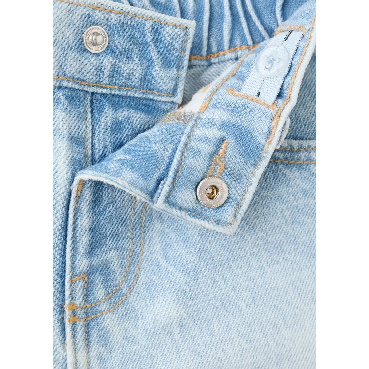 Bermuda en jean droit bleu clair, MANGO BABY