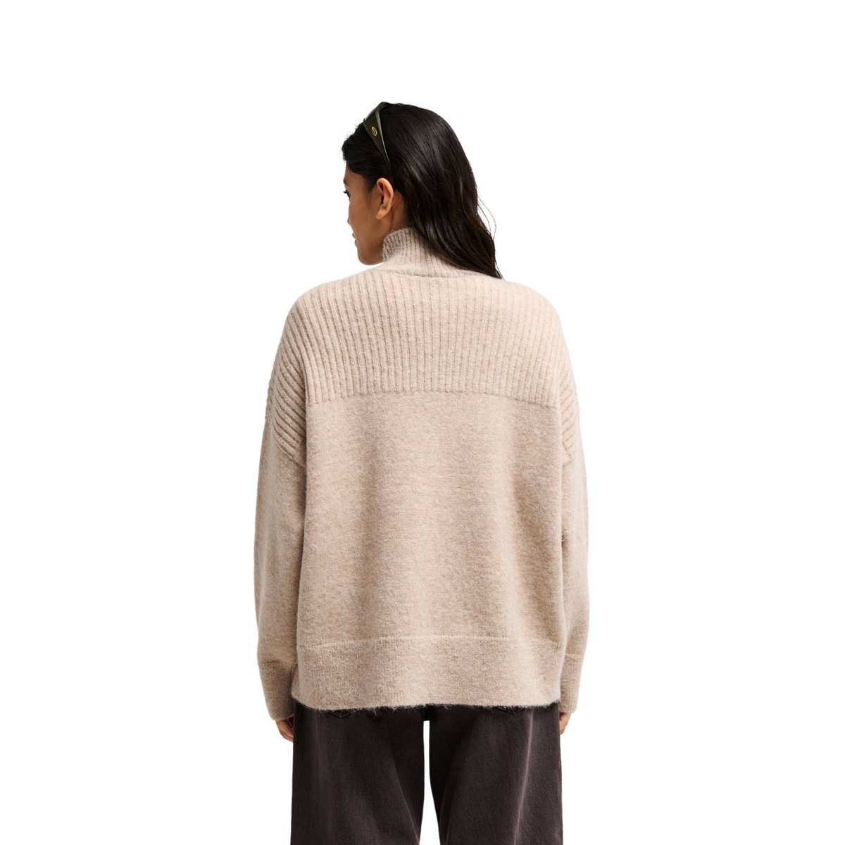 Pull NIAS beige bone white heather, QUIKSILVER