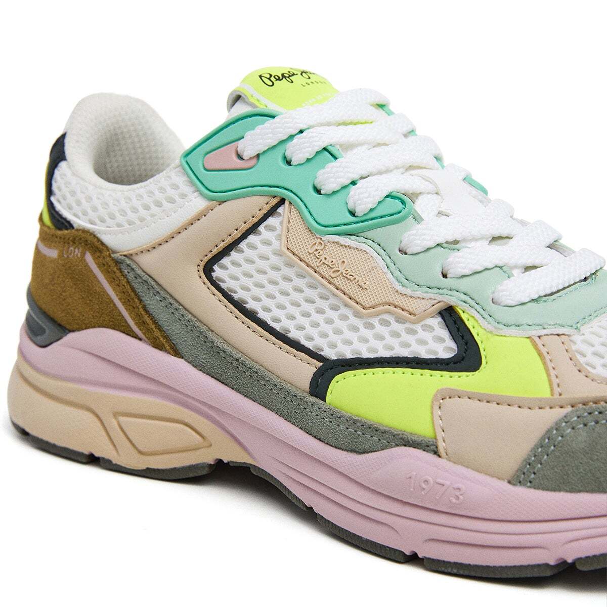 Baskets Combinés vert clair, PEPE JEANS