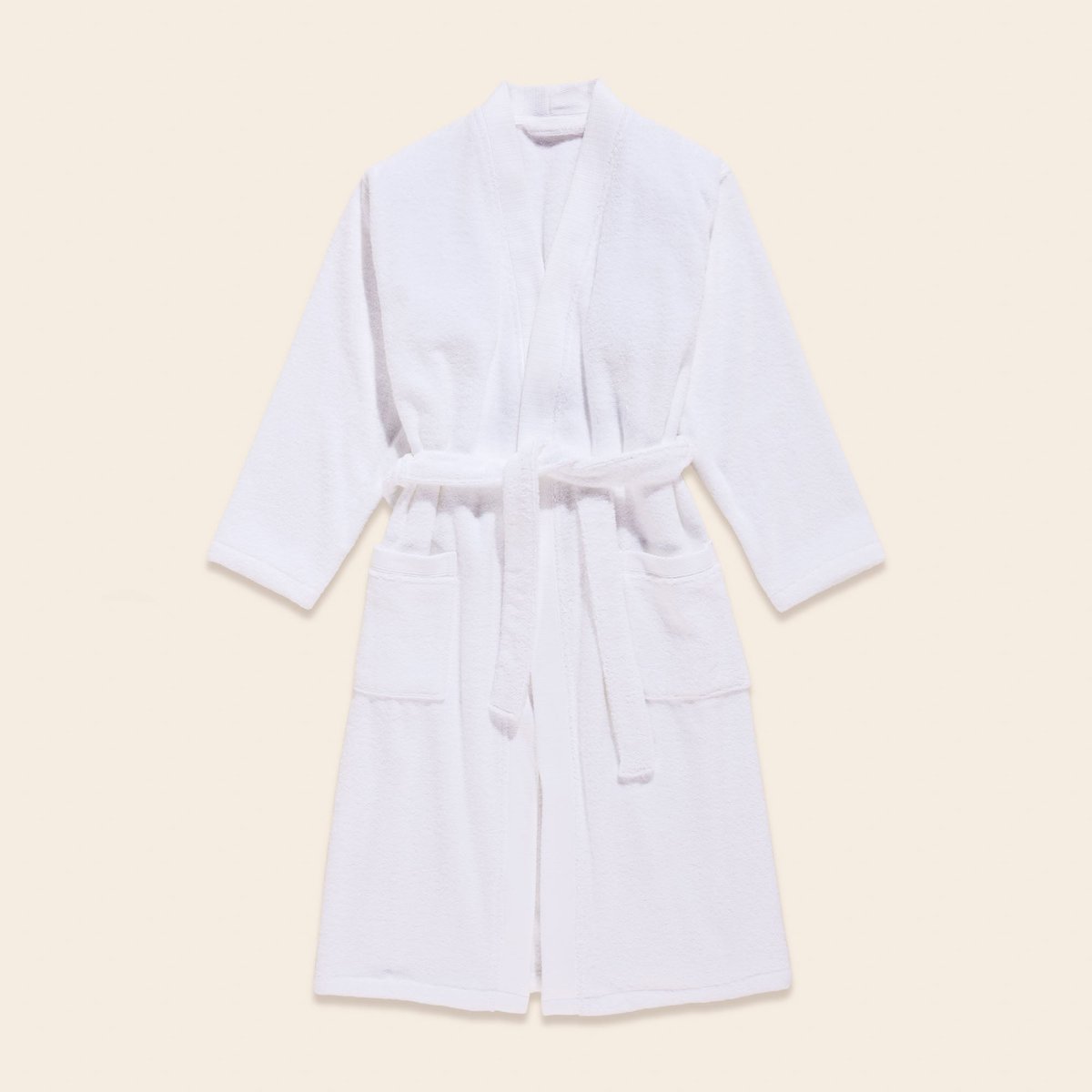 Peignoir De Bain en Peignoir kimono en éponge unie NARUMI blanc, MADURA