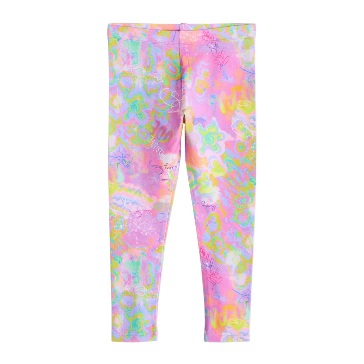 Legging, lot de 5 violet/éclaboussé, NEXT