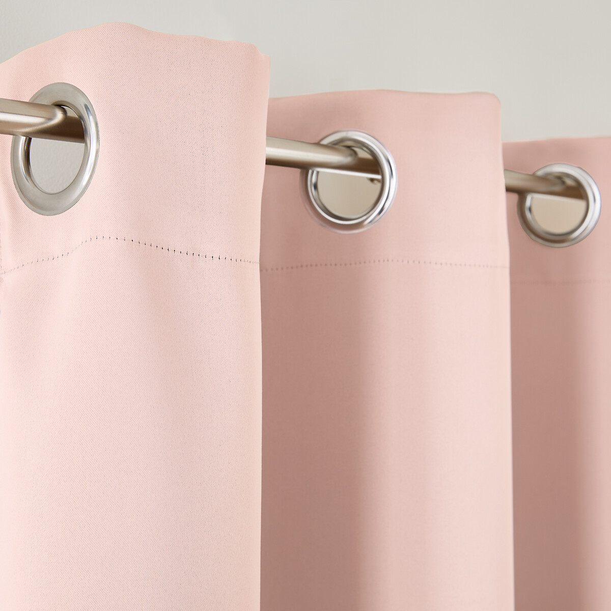 Cortinado opaco, especial radiador, com ilhós, Voda rosado, LA REDOUTE INTERIEURS
