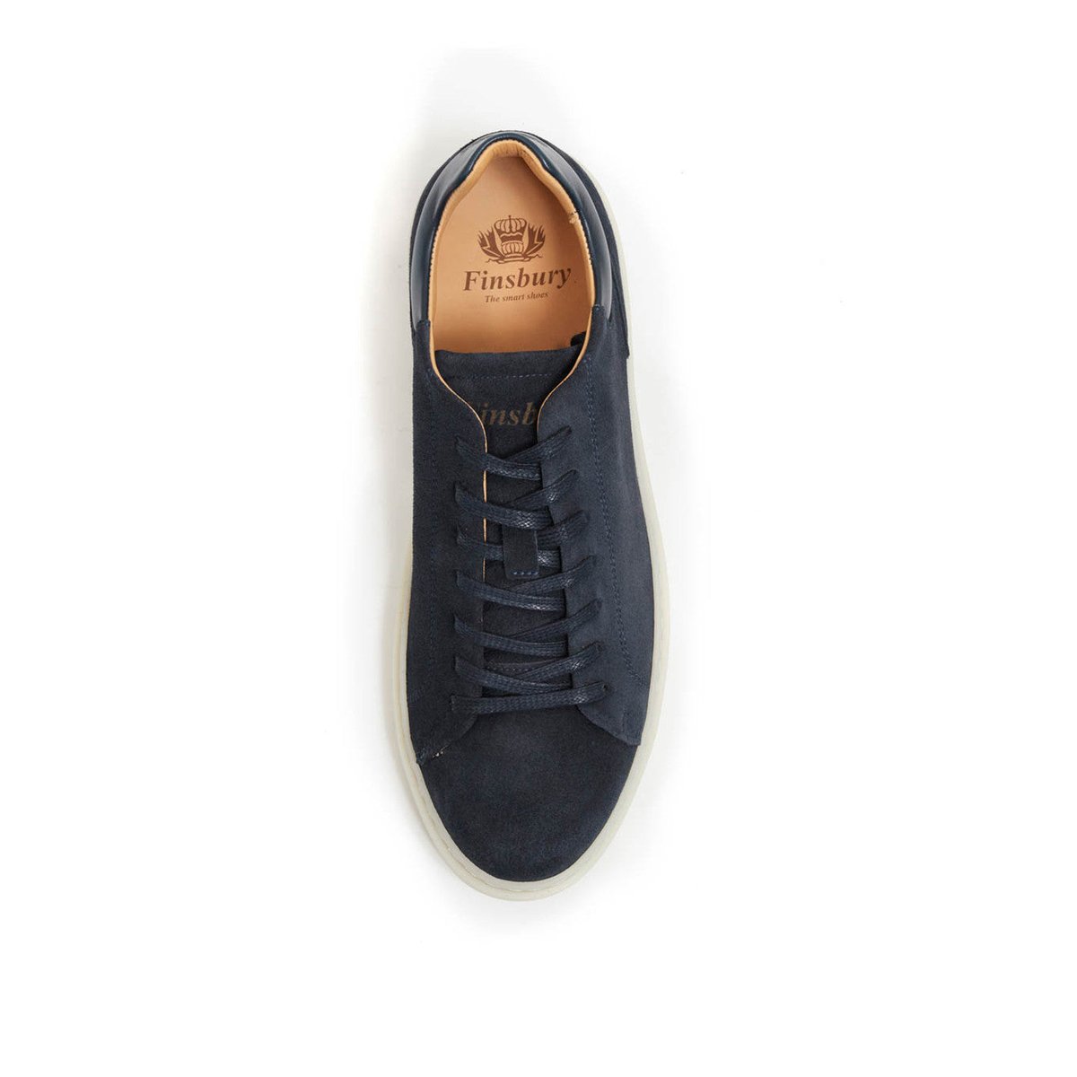 Sneakers daim DAYTONA bleu marine, FINSBURY