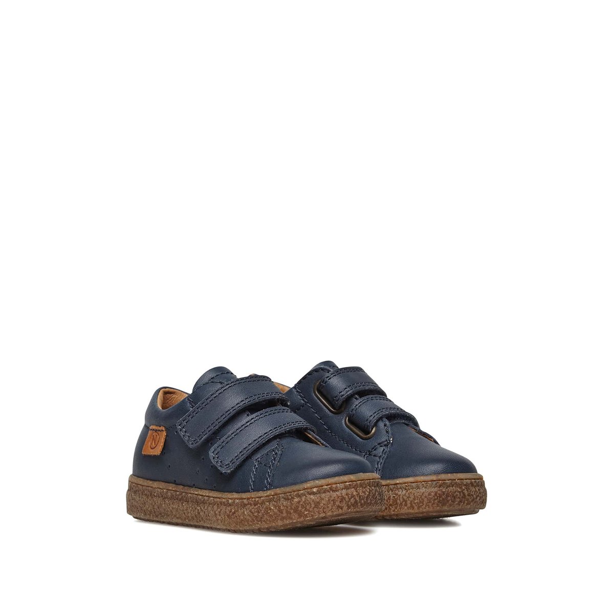 Baskets en cuir nappa CAREX VL marine, NATURINO