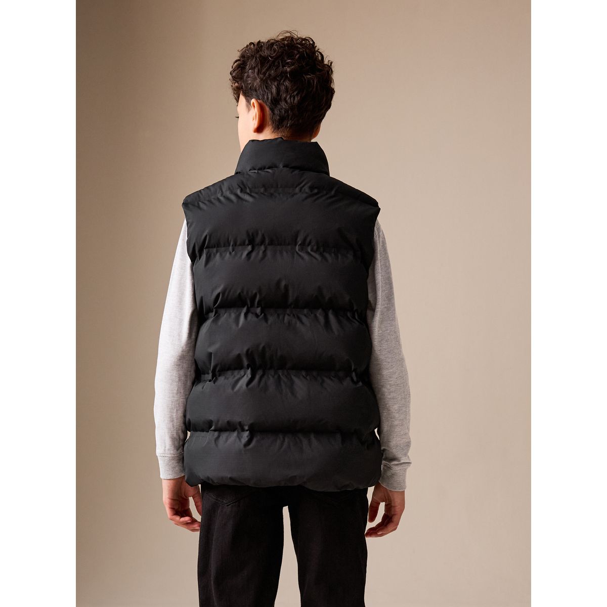 Veste sans manches matelassée noir, NEXT
