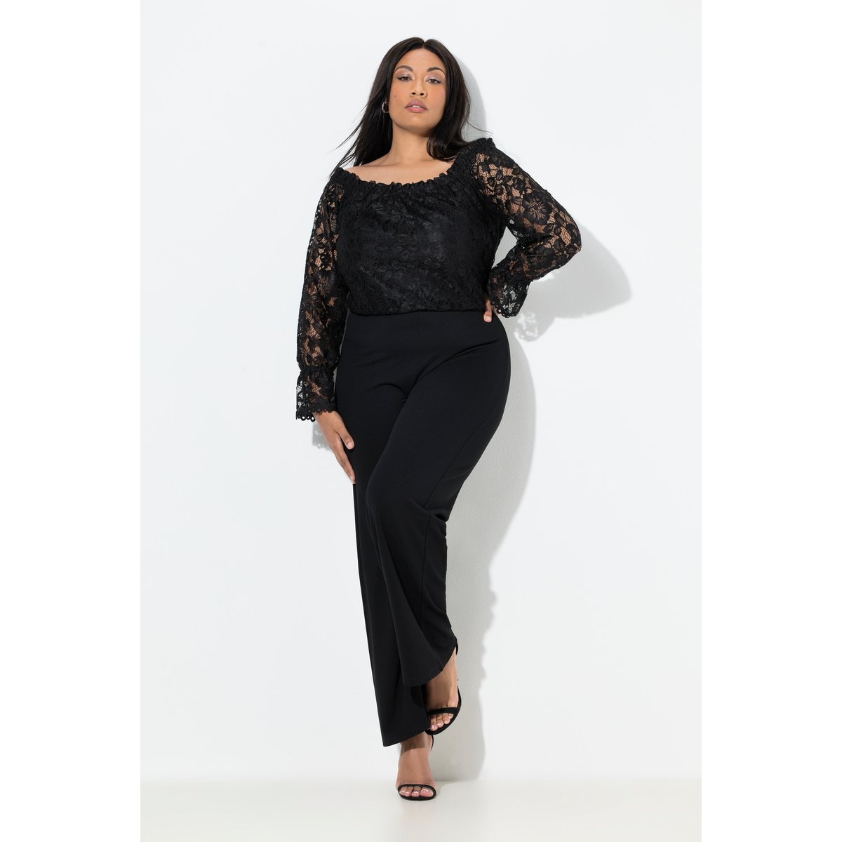 Combinaison jambe large noir, ULLA POPKEN