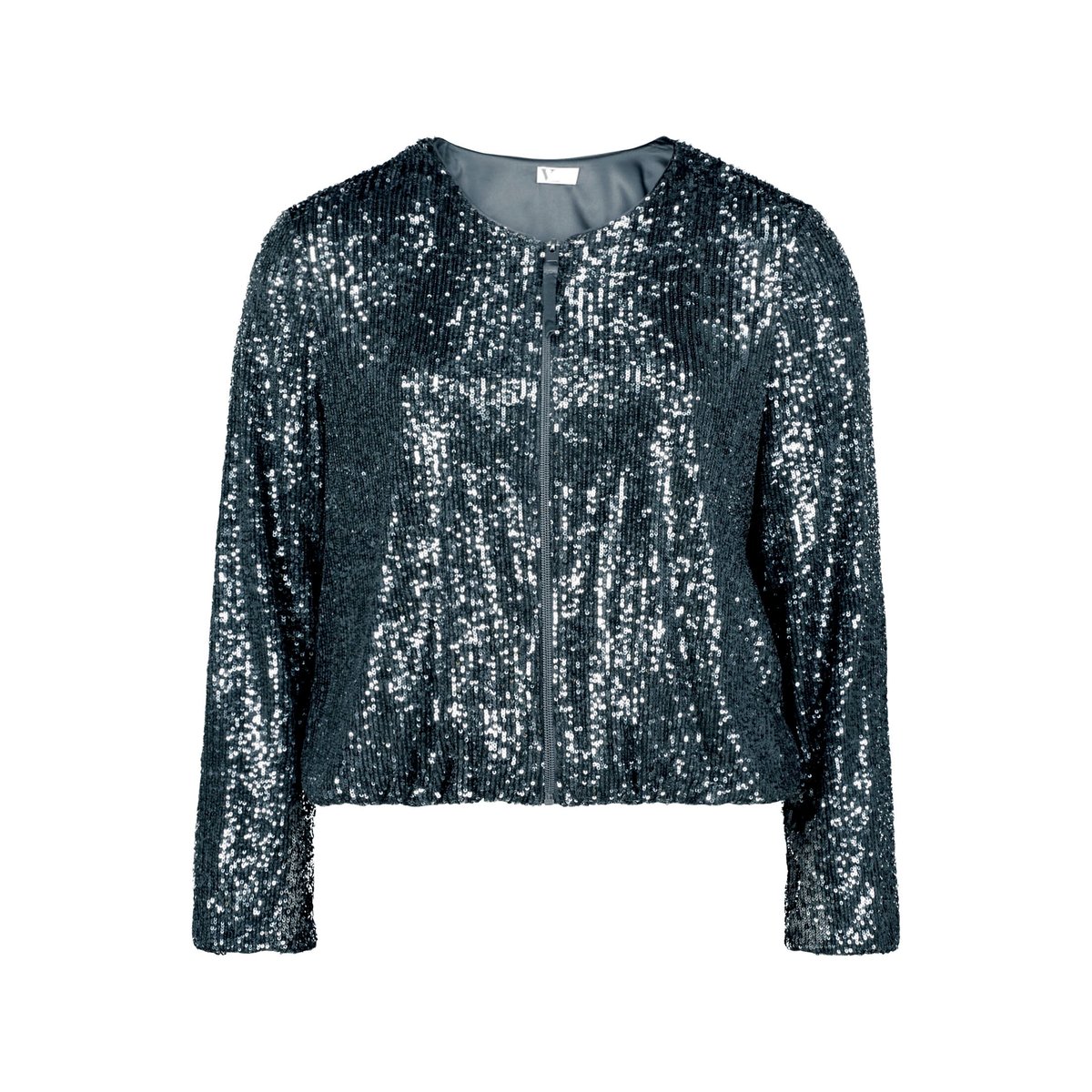 Blouson à paillettes grey olive, VERA MONT