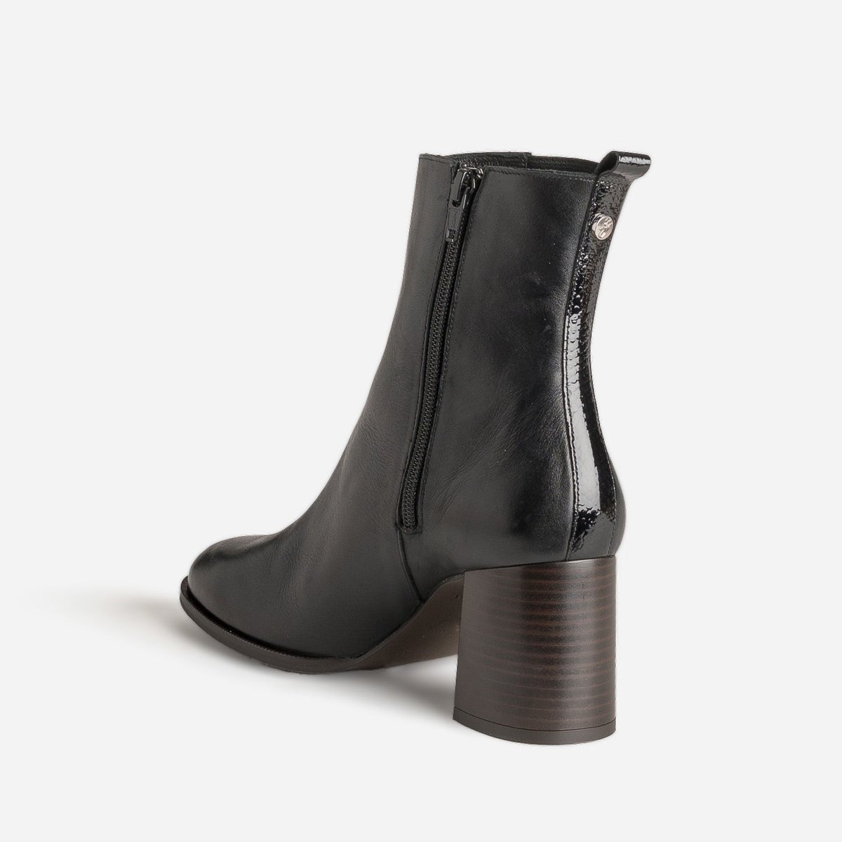 Boots À Talon en cuir CLESIA noir, ERAM