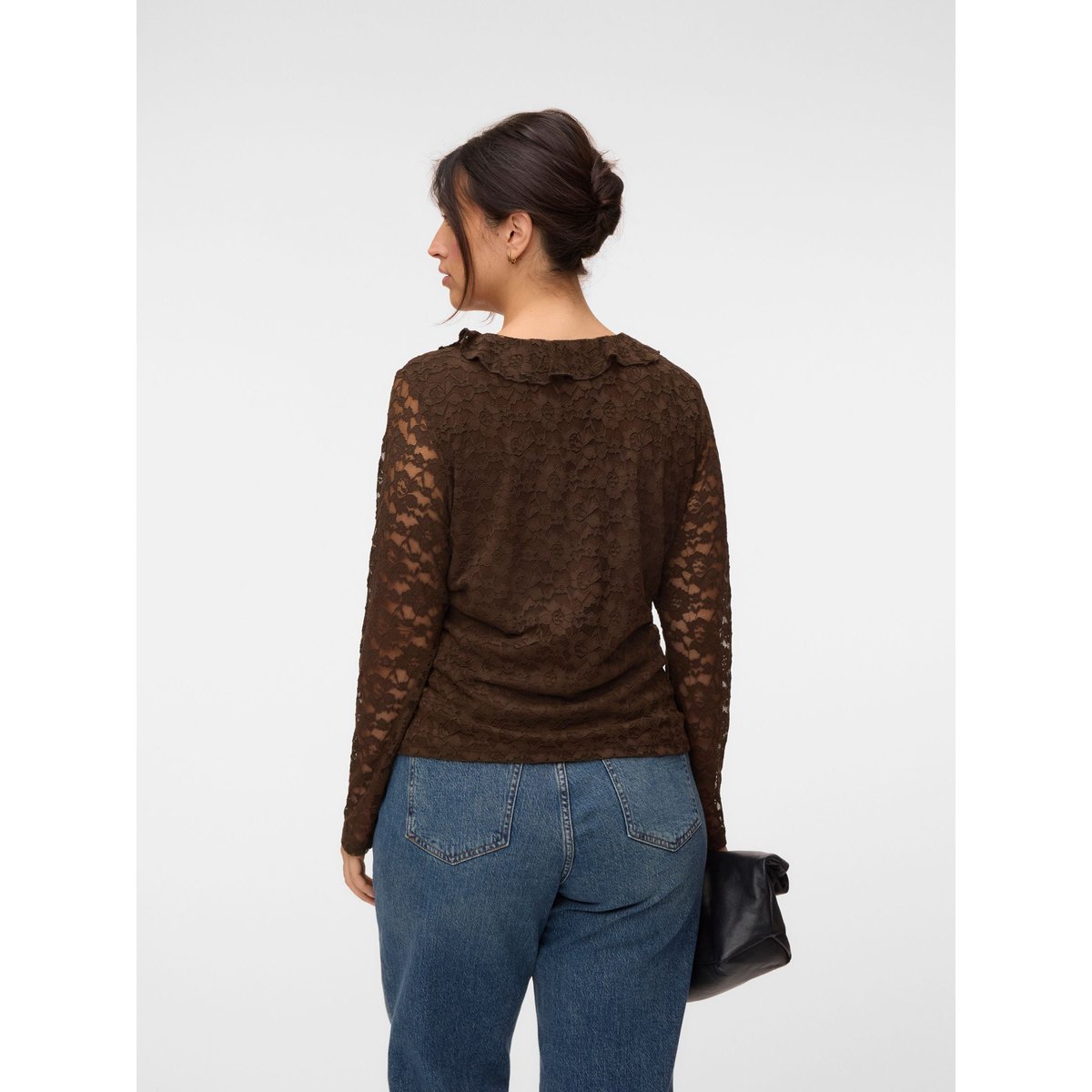 Top chocolate brown, VERO MODA