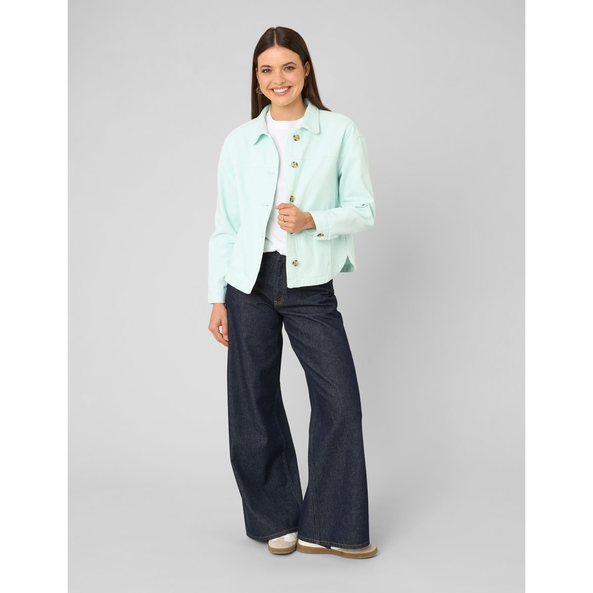 Veste garment dyed menthe, BZB