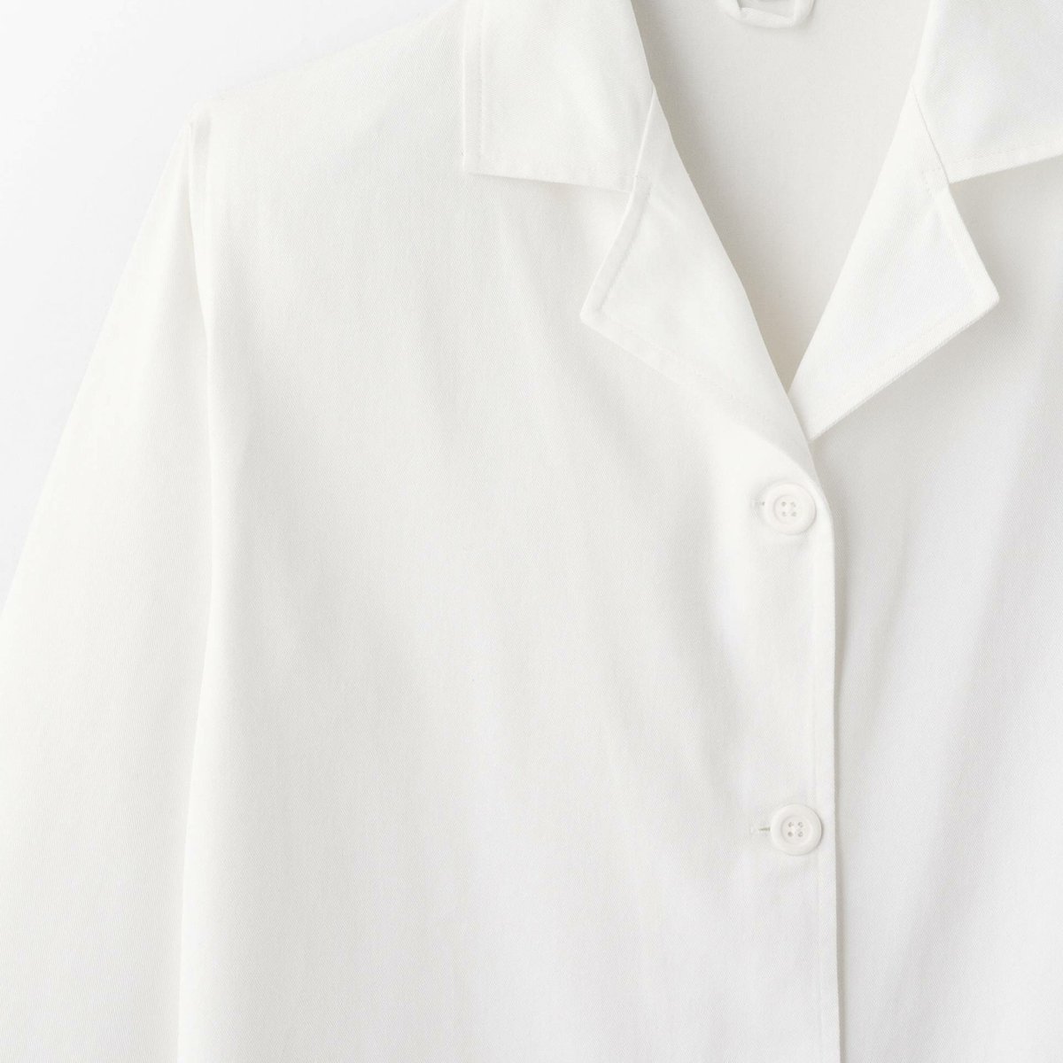 Blouse blanche, 100% coton blanc, MONOPRIX