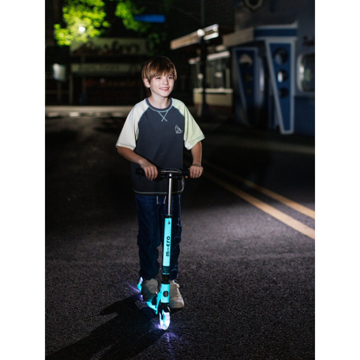 Micro Sprite LED - Pearl Blue Purple blanc, MICRO MOBILITY