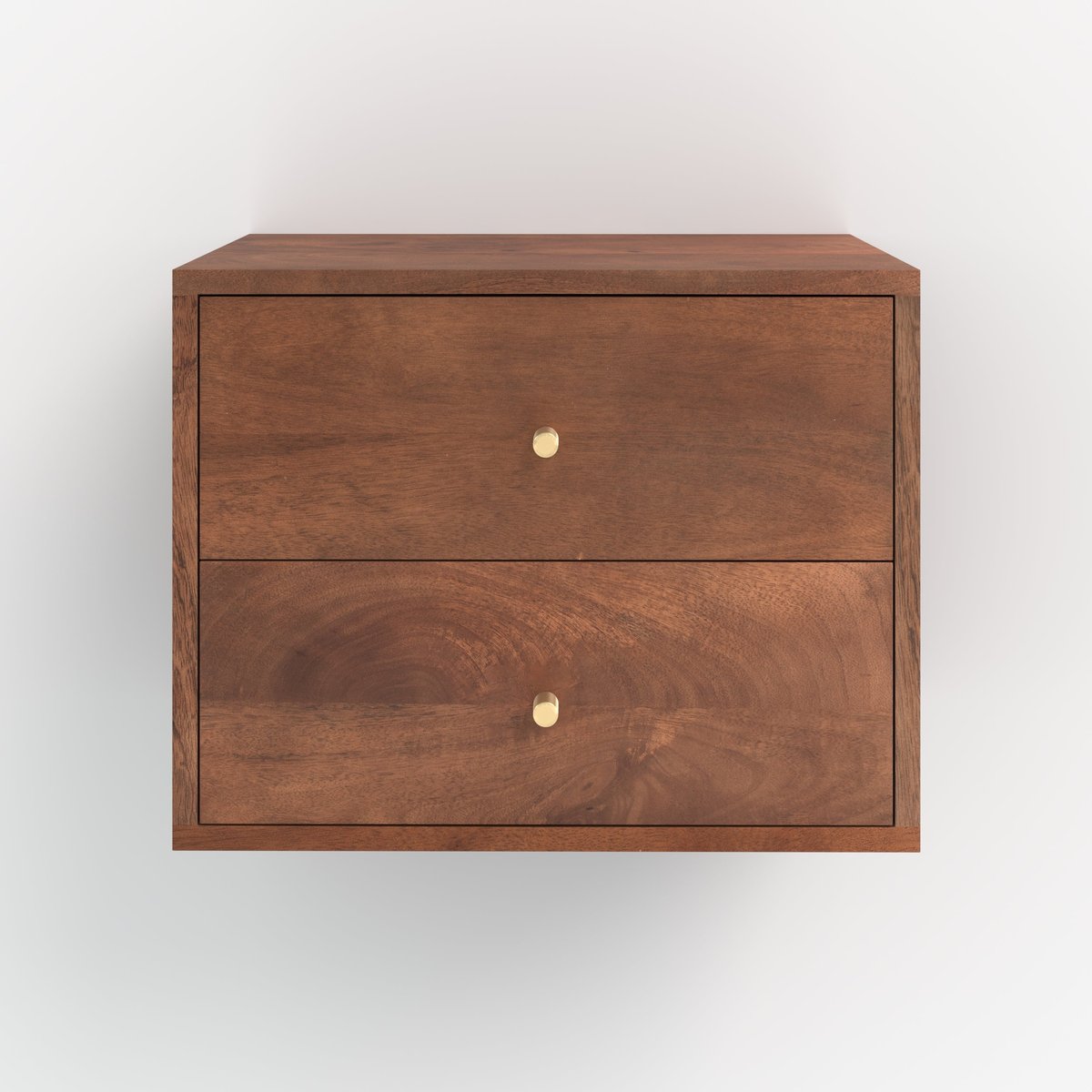 Table de chevet suspendue en bois de manguier - ORÉA marron, MAISON PAVANE