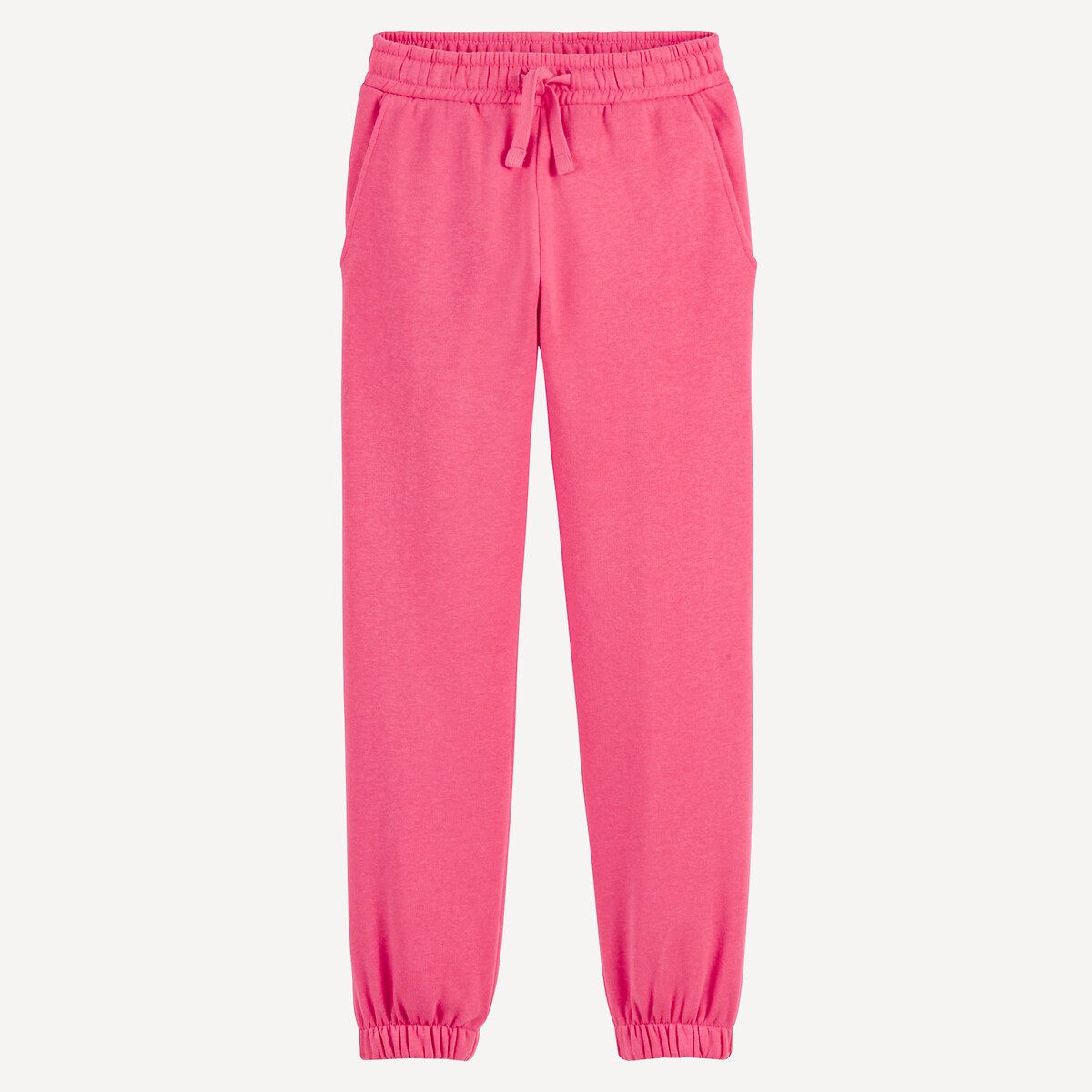 Jogging oversize en molleton rose, LA REDOUTE COLLECTIONS