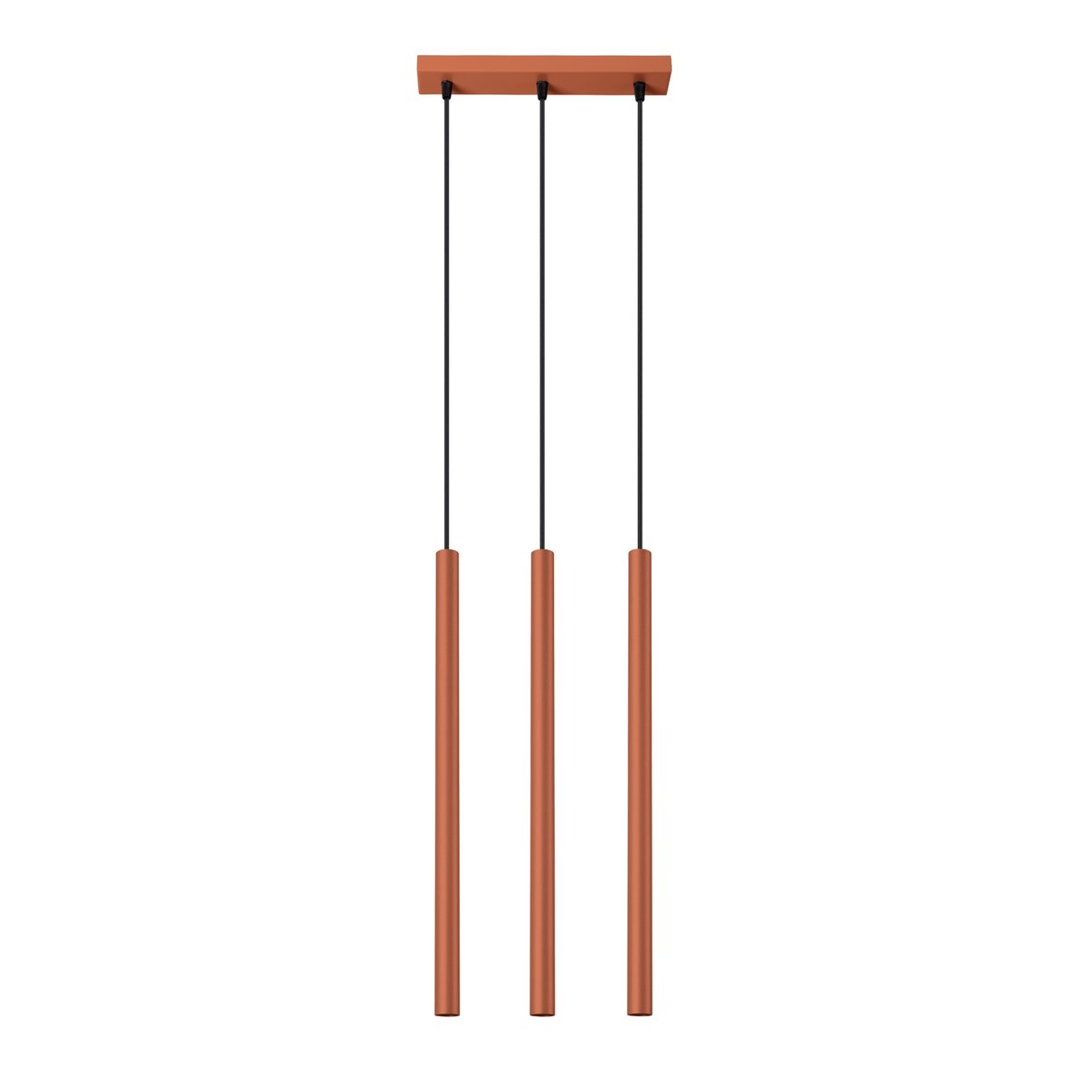 Suspension Acier Ocre Rouge G9 3 Pastelo Line rouge, EDEN