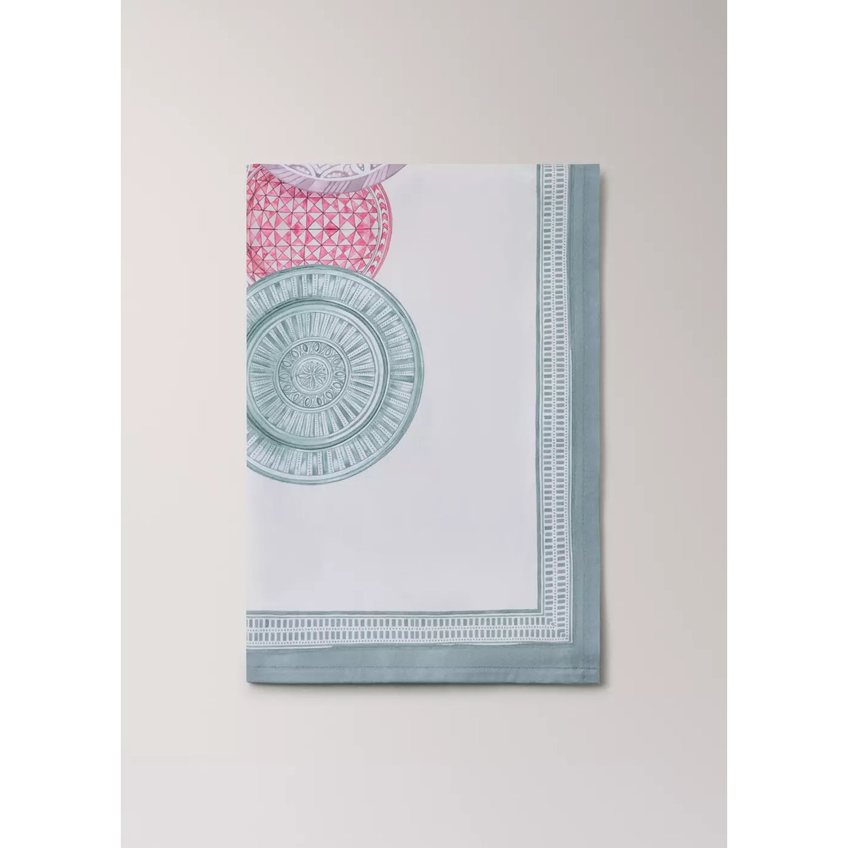 Nappe en coton, inspiration marocaine, pour 2 à 4 convives jaune, MANGO HOME