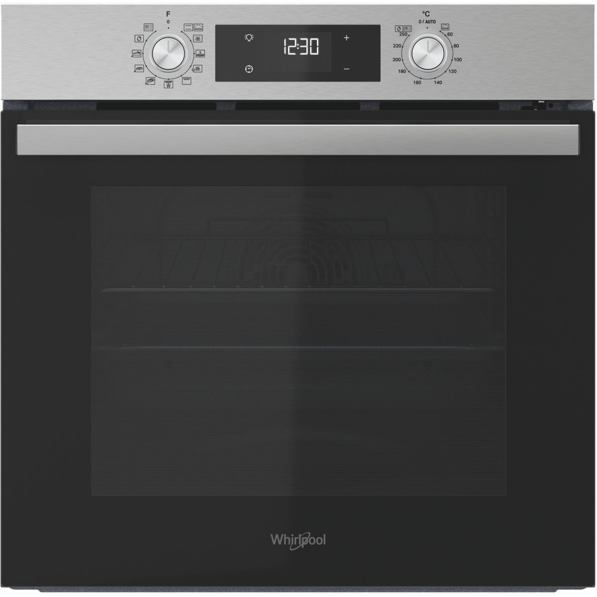 Four encastrable OMR58RU0ZX - Hydrolyse - Pyrolyse - Chaleur pulsée - Ajout Vapeur - Grill Amovible Twist couleur unique, WHIRLPOOL
