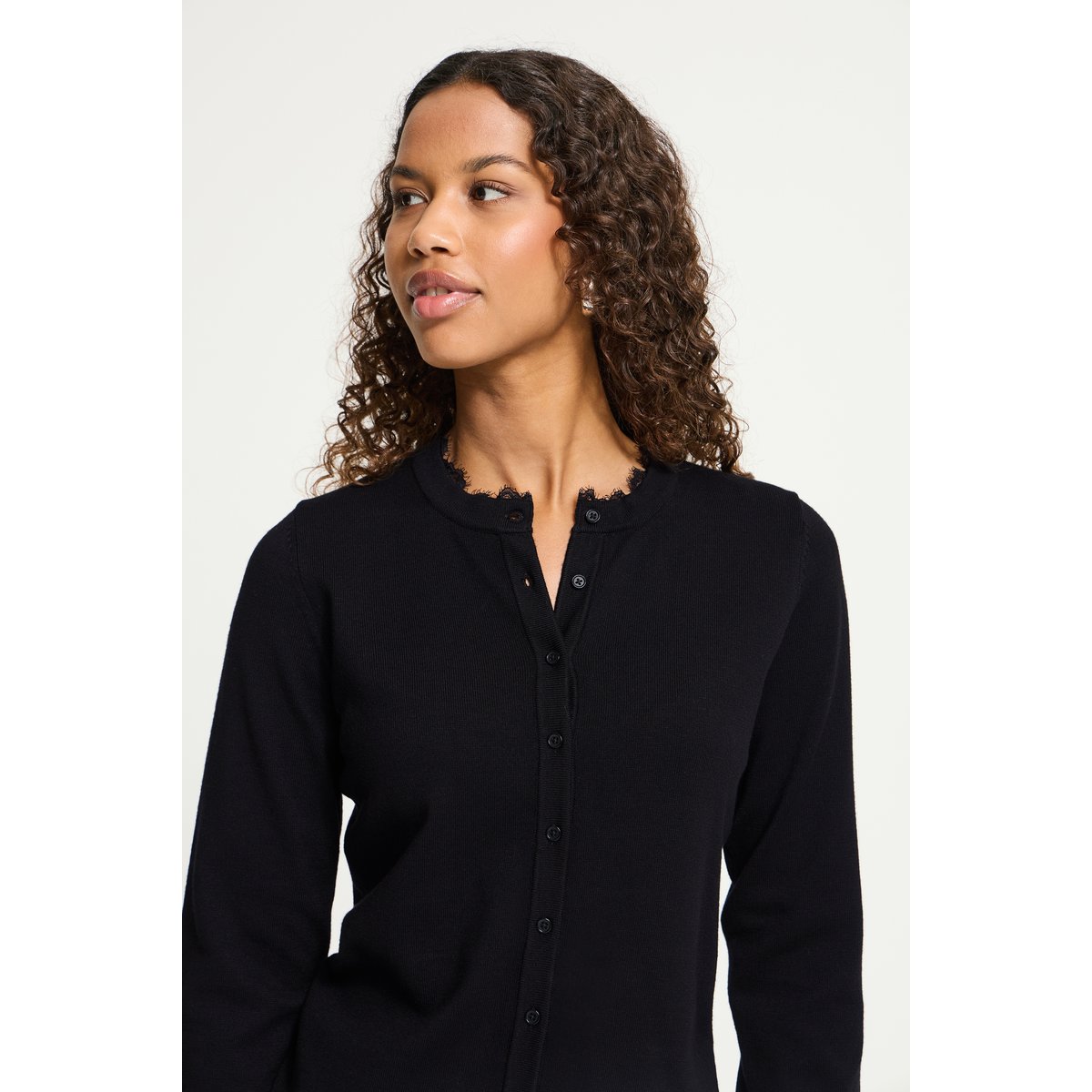 Cardigan manches longues noir, ICHI