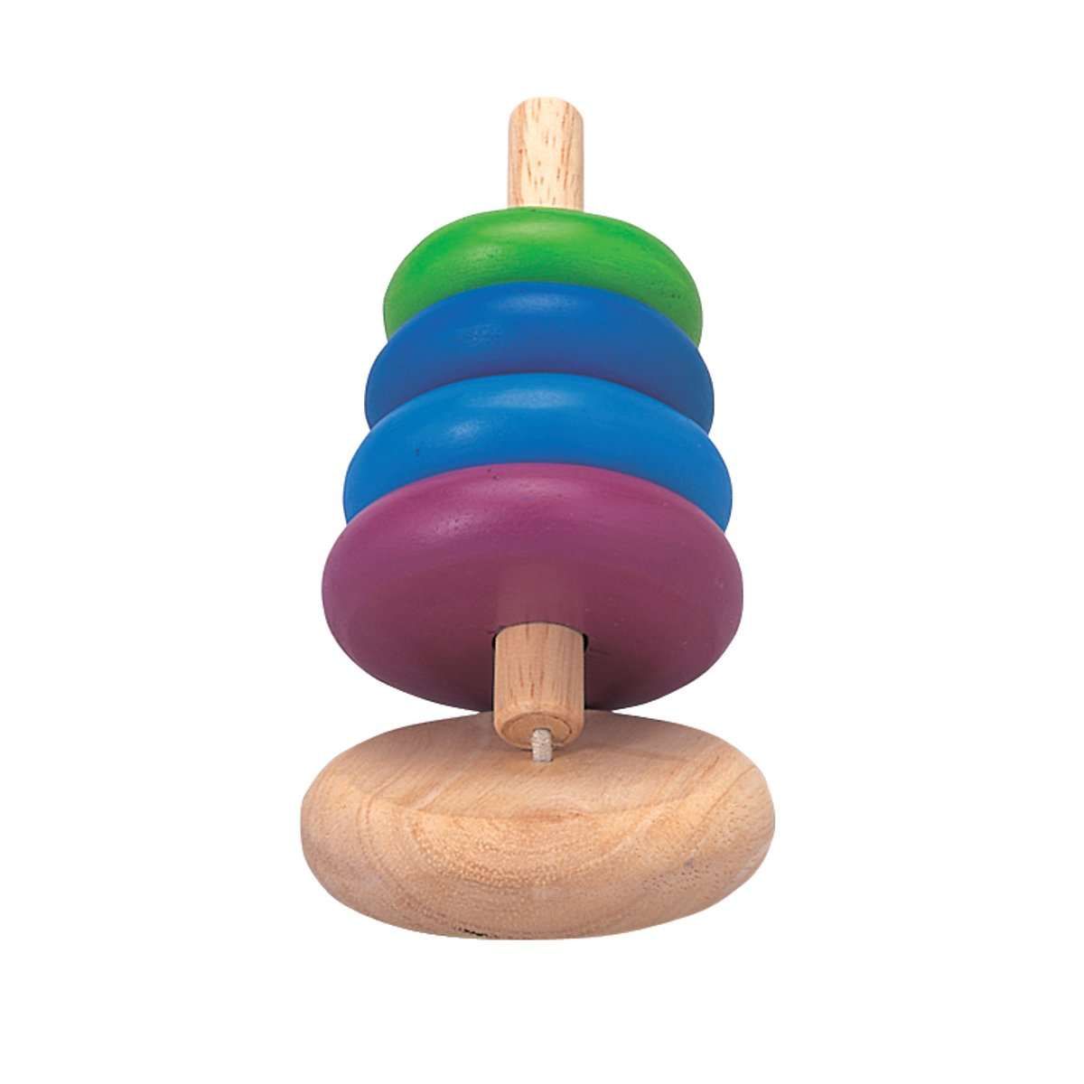 Pyramide en bois multicolore, PLAN TOYS