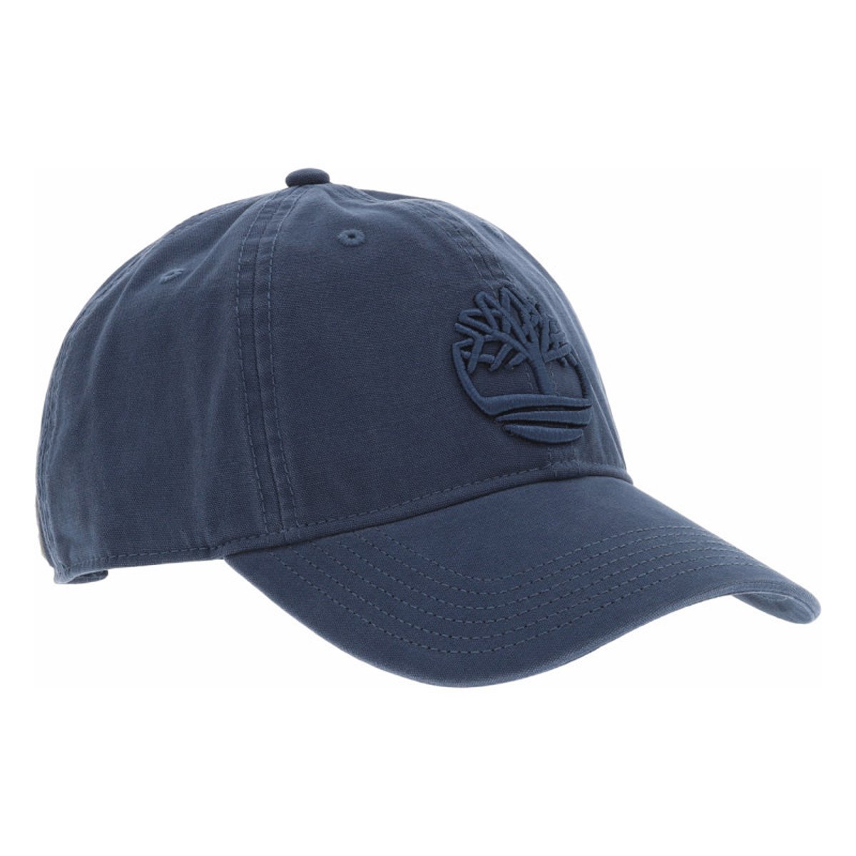 Casquette en coton beige unie avec une fermeture ajustable à l'arrière bleue, TIMBERLAND