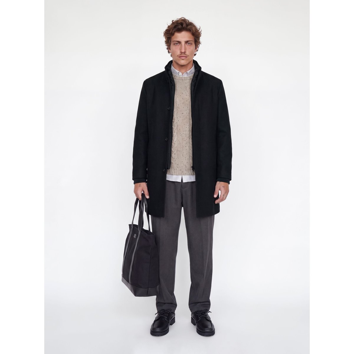 Manteau black 1, JACK & JONES